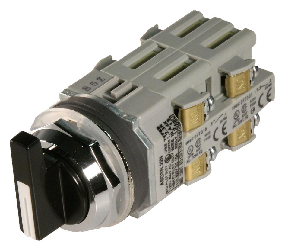 asd33l22n - switch, selector, dpdt-2no/2nc 10a, 120v