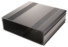 BOX ENCLOSURES B4-160BK Metal Enclosure, Optional IP65/ NEMA 4 Sealing Kit SK-4, Small, Extruded Aluminium, 53.5 mm