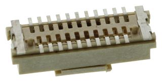 AMPHENOL COMMUNICATIONS SOLUTIONS 91931-31121LF Mezzanine Connector, Conan, Receptacle, 1 mm, 2 Rows, 21 Contacts, Surface Mount, Beryllium Copper