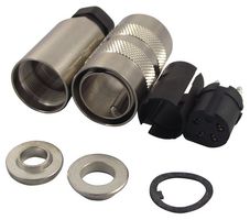 BINDER 99 5110 15 04 Circular Connector, Miniature Circular Connector, 423 Series, Cable Mount Receptacle, 4 Contacts