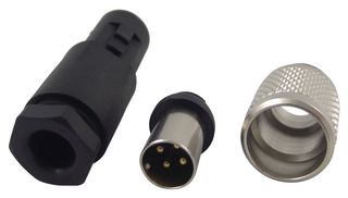 BINDER 99 0409 00 04 Circular Connector, Subminiature Circular Connector, 712 Series, Cable Mount Plug, 4 Contacts