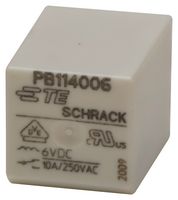 TE CONNECTIVITY - SCHRACK PB114006 General Purpose Relay, PB Series, Power, Non Latching, SPDT, 6 VDC, 10 A