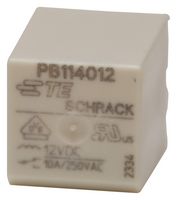 TE CONNECTIVITY - SCHRACK PB114012 General Purpose Relay, PB Series, Power, Non Latching, SPDT, 12 VDC, 10 A
