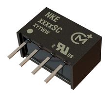 MURATA POWER SOLUTIONS NKE0512SC Isolated Through Hole DC/DC Converter, Miniature, ITE, SIP, 1:1, 1 W, 1 Output, 12 V
