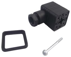 HIRSCHMANN GDM 2009.BLACK Rectangular Power Connector, 2+E, 2 Contacts, Cable Mount, Screw, Receptacle