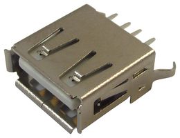 LUMBERG 2410 01 USB Connector, USB Type A, USB 2.0, Receptacle, 4 Ways, Through Hole Mount, Vertical