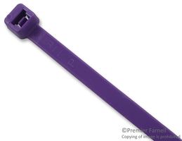 PANDUIT PLT2S-C7 Cable Tie, Pan Ty® Locking, Nylon 6.6 (Polyamide 6.6), Purple, 188 mm, 4.8 mm, 47 mm, 50 lb