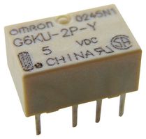 OMRON ELECTRONIC COMPONENTS G6KU-2PY  DC3 Signal Relay, 3 VDC, DPDT, 1 A, G6K Series, Through Hole, Latching Single Coil