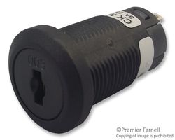 NKK SWITCHES CKM13EFW01 Keylock Switch, On-Off-On, SPDT, CK Series, 3 Position, Solder, 3 A