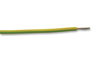 LAPP 4160100 Wire, Stranded, Hook Up, UL1015, PVC, Green, Yellow, 328 ft