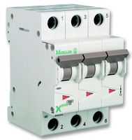 EATON MOELLER PLS6-C10/3 CIRCUIT BREAKER, 10A, 3POLE