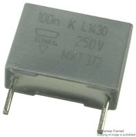 VISHAY BFC237241104 General Purpose Film Capacitor, Metallized PET, Radial Box - 2 Pin, 0.1 µF, ± 10%, 160 V, 250 V