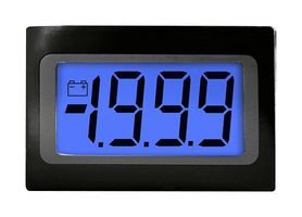 LASCAR SP400-BLUE Digital Panel Meter, DC Millivolts, 3-1/2Digits, 0-200mV, 9.75mm Digit Height, 15Vdc