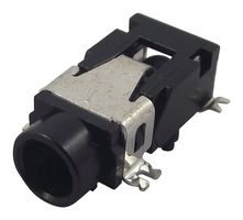 LUMBERG 1503 02 Phone Audio Connector, Stereo, 3 Contacts, Socket, 3.5 mm, Surface Mount, Silver Plated Contacts