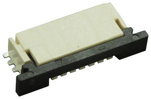 TE CONNECTIVITY - AMP 84952-6 FFC / FPC Board Connector, 1 mm, 6 Contacts, Receptacle, 84952, Surface Mount, Bottom