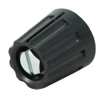 MENTOR 331.6 Knob, Round Shaft, 6 mm, Plastic, Round, 14.5 mm