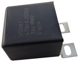 VISHAY BFC238660474 Power Film Capacitor, Double Metallized PP, Radial Box - 2 Pin, 0.47 µF, ± 10%, Snubber
