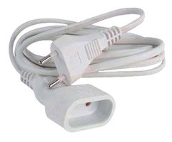 MATILEC 52004 MAINS LEAD, WHITE, 6A, 3M