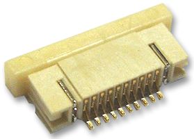 TE CONNECTIVITY - AMP 1-1734592-0 FFC / FPC Board Connector, 0.5 mm, 10 Contacts, Receptacle, FPC, Surface Mount, Bottom
