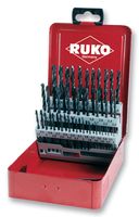 RUKO 205217 Drill Bit Set, HSS-R, 1 mm - 5.9 mm, 50 Piece