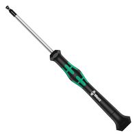 WERA 118090 Screwdriver, Micro Round Blade Ball End Hexagon, Kraftform, 1.5mm x 60mm