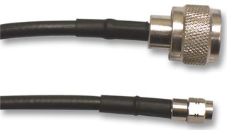 RADIALL R284C0351045 RF / Coaxial Cable Assembly, 19.69 ", 500 mm, RG58, N Type Plug, 50ohm, SMA Plug, 50ohm, 50 ohm