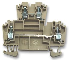 MULTICOMP PRO CDK6 DIN Rail Mount Terminal Block, 4 Ways, 20 AWG, 8 AWG, Screw, 50 A