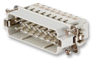 WEIDMULLER 1650780000 Heavy Duty Connector, Insert, HA Series, Cable Mount, Receptacle, 16 Contacts, 2 Rows, Socket