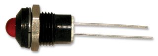CML INNOVATIVE TECHNOLOGIES 190413IP LED Panel Mount Indicator, Black Chrome Bezel, Red, 2 VDC, 8 mm, 20 mA, 80 mcd, IP67