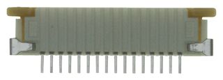 MOLEX 52271-1669 FFC / FPC Board Connector, Gold, 1 mm, 16 Contacts, Easy-On 52271 Series, Solder, Bottom, 1 Row