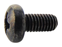 TR FASTENINGS M616 PRSTMCB100- Machine Screw, M6, 16 mm, Steel, Chemically Blackened, Pan Head Pozidriv