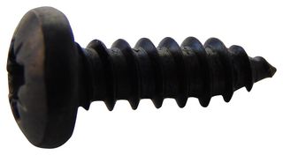 TR FASTENINGS N80.500 PRSTABB100- Screw, Self-Tapping, No.8, 12.7 mm, Chemically Blackened, Steel, Pan Head Pozidriv