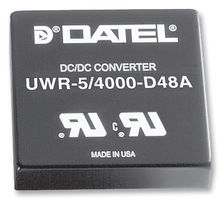 MURATA POWER SOLUTIONS UWR-5/4000-D12A-C Isolated Through Hole DC/DC Converter, 1.5kV Isolation, ITE, DIP, 4:1, 20 W, 1 Output, 5 V