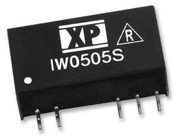 XP POWER IW0512SA Isolated Through Hole DC/DC Converter, Regulated, ITE, SIP, 2:1, 1 W, 1 Output, 12 V