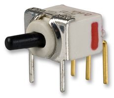 C&K COMPONENTS GT11MSABETR. TOGGLE SWITCH, SPDT, R/A, ON-ON