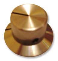 MULTICOMP KB00028 Knob, Round Shaft, 6.4 mm, Aluminium, Round with Indicator Line, 28.5 mm, KLNS