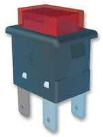 MULTICOMP MC3310-051-02 Pushbutton Switch, DPST, On-Off, Rectangular, Red
