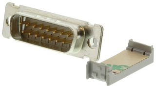3M 8215-6000 D Sub Connector, DB15, Standard, Plug, 8200, 15 Contacts, DA, IDC / IDT