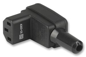 SCHURTER 4300.0609 IEC Power Connector, IEC C13 Socket, 10 A, 250 VAC, Screw, Cable Mount