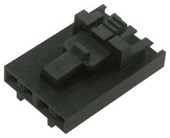 MOLEX 50-57-9404 Connector Housing, Black, CyClone, SL 70066 Series, Receptacle, 4 Ways, 2.54 mm