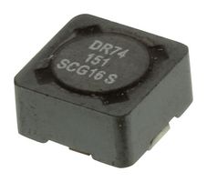 EATON COILTRONICS DR74-151-R Power Inductor (SMD), 150 µH, 690 mA, Shielded, 810 mA, DR Series