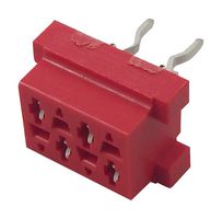 TE CONNECTIVITY - AMP 7-215079-4 PCB Receptacle, Board-to-Board, 1.27 mm, 2 Rows, 4 Contacts, Through Hole Mount, Micro-MaTch