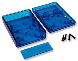 HAMMOND 1593PTBU Plastic Enclosure, Recessed Top, Handheld, ABS, 92 mm, 66 mm, 28 mm