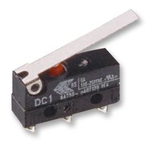ZF DC2C-A1LC Microswitch, Snap Action, Roller Lever, SPDT, Quick Connect, Solder, 10.1 A
