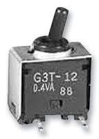 NKK SWITCHES G3T12AP Toggle Switch, On-Off, SPDT, Non Illuminated, G3T Series, Surface Mount