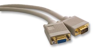VIDEK 3088GHQ-0.5 Audio / Video Cable Assembly, D Subminiature H/D Plug, VGA, 15 Way