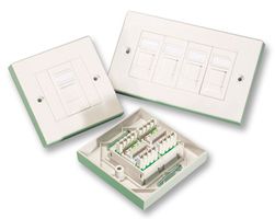VIDEK 6227 FACEPLATE, CAT6, UTP, DOUBLE