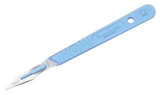 SWANN-MORTON 2338 Trimaway Knife, 25A Non-Sterile Blade, Stainless Steel, Plastic Handle, Disposable