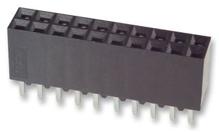 AMP - TE CONNECTIVITY 2-534206-0 PCB Receptacle, Board-to-Board, 2.54 mm, 2 Rows, 40 Contacts, Through Hole Mount, AMPMODU MOD II