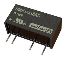 MURATA POWER SOLUTIONS NMK0515SAC Isolated Through Hole DC/DC Converter, 3kV Isolation, ITE, SIP, 1:1, 2 W, 1 Output, 15 V